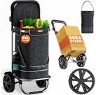 monzana Einkaufstrolley, 2in1 56L bis 50 kg klappbar abnehmbare Tasche Handwagen