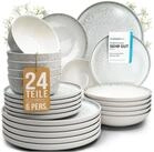 PURE LIVING INTERIOR DESIGN Geschirr-Set Steingut Geschirrset 6 Personen Ibiza...