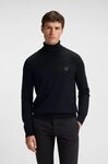 BOSS ORANGE Strickpullover Akiro Rollkragen Regular Fit, Feinstrick