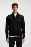 Rollkragenpullover BOSS ORANGE "Kanobix Half Zip Cotton Cashmere", Herren, Gr....