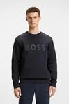 Sweatshirt BOSS GREEN "Salbo", Herren, Gr. M, blau (dunkelblau402), Sweatware,