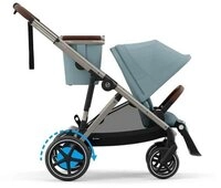 Columbus Kombi-Kinderwagen Kinderwagen eGAZELLE S TPE Stormy Blue, light blue