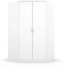 rauch Eckkleiderschrank BREMEN, B 117 x H 199 cm, Alpinwei&szlig;, mit 2 T&uuml;ren, begehbar