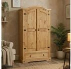 CARO-M&ouml;bel Kleiderschrank SALSA Garderobenschrank mit Kleiderstange und Schublade