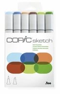 COPIC Marker Sketch Marker Set - Erdfarben - 6 Stk., (1-tlg)