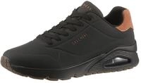 Sneaker SKECHERS "UNO-SUITED ON AIR", Herren, Gr. 39, schwarz, Lederimitat,