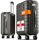 Travely Koffer Polycarbonat Handgep&auml;ck Koffer 55x40x20cm - f&uuml;r Ryanair Lufthansa