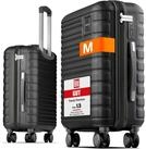 Travely Koffer Polycarbonat Handgep&auml;ck Koffer 55x40x20cm - f&uuml;r Ryanair Lufthansa