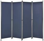 pro.tec Paravent, &raquo;Modica&laquo; Trennwand Outdoor Sichtschutz 170x215cm Dunkelblau