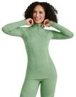 FALKE Unterziehshirt Falke Damen Langarmshirt Wool-Tech Longsleeved Zip Shirt 33310