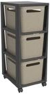 ROTHO Rollcontainer BRISEN Rollcontainer 3 x 16 l, (3 St)