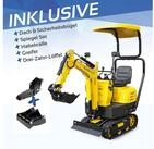 BAMATO Garten-Multifunktionsger&auml;t - Bagger inkl. Zubeh&ouml;rset Minibagger Kettenbagger
