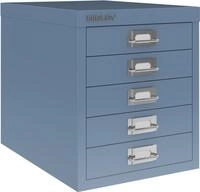 Bisley Aktenschrank Schubladenschrank Basis A4 5 Sch&uuml;be Bisley Blau