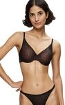 Triumph Halbschalen-BH Signature Sheer Monogramm-T&uuml;ll, gepolsterte Cups,