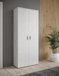 HBZ Schuhschrank Lincoln wei&szlig; Glanz, BxHxT 80x190x35 cm (1-St) Schuhschrank mit 2