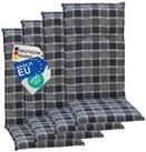 NYVI Hochlehnerauflage Hochlehner Auflagen 4er Set Barcelona - Gartenstuhlauflagen
