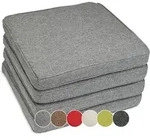 sunnypillow Stuhlkissen 4er Set Stuhlkissen wasserdicht UV-lichtecht BALI, 4er Set