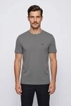 BOSS GREEN Rundhalsshirt Tee Regular Fit Stretch Jersey Cotton, Logo on Chest,