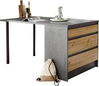 BASIC by Balculina K&uuml;cheninsel Isis B/T/H 180x90x91 cm, Breite 180 cm, mit...