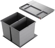 Hailo Einbaum&uuml;lleimer Hailo Abfallsammler 3301651 Allegro 400 Einsatz 2x 28...