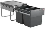 Hailo Einbaum&uuml;lleimer Hailo Abfallsammler 3641521 Raumspar-Tandem 2x 18 Liter