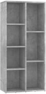 vidaXL B&uuml;cherregal NA B&uuml;cherregal Betongrau 50x25x106 cm Spanplatte