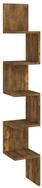 vidaXL Wandregal, Wand-Eckregal R&auml;uchereiche 20x20x127,5 cm Holzwerkstoff