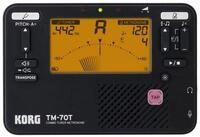 Korg Stimmger&auml;t, TM-70T BK Combo Tuner Metronome - Chromatisches Stimmger&auml;t