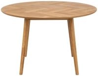 ACTONA GROUP Esstisch Nagano Esstisch &Oslash;120cm, Fischgr&auml;t eichendekor. (1-St)