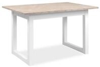 Finori Esstisch in Sandstein / wei&szlig; - 120x75x80cm (BxHxT)