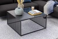 ACTONA GROUP Couchtisch Strington, Marmoroptik schwarz - modern & stilvoll,