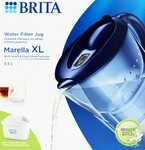 BRITA Wasserfilter Brita Marella XL Wasserfilter 3,5 L blau + Maxtra Pro Kartusche