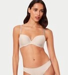 Triumph Balconette-BH Pure Micro nahezu unsichtbar, geformte Cups, Microfaser,