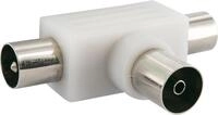 Schwaiger ASV25 532 TV-Adapter IEC Stecker zu IEC Buchse, f&uuml;r Kabel- und