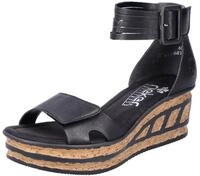 Rieker Sandalette, Sommerschuh, Sandale, Keilabsatz, mit Laufsohle in Kork-Optik