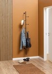 ACTONA GROUP Wandgarderobe in schwarz, Stahl - 24,6x171,2x20,7cm (BxHxT)