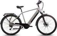 SAXONETTE E-Bike Trekkingrad Saxonette Deluxe Sport (Diamant), 9 Gang Shimano Alivio