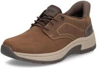 Slip-On Sneaker RIEKER "Ready2GO", Herren, Gr. 40, braun, Leder, Textil, Schuhe