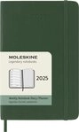 MOLESKINE Buchkalender, 12 Monate Wochen-Notizkalender 2025 - Weicher Einband - Gr&uuml;n