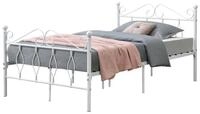 en.casa Metallbett, &raquo;Apolda&laquo; G&auml;stebett mit Stahlramen 120x200 cm Wei&szlig;