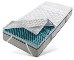 fan, Topper Softly XXL PLUS Silverline, 7 cm hoch, Kaltschaum, 7-Zonen-Topper in