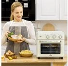 HOMCOM Minibackofen 5-in 1 Mini Ofen inkl. Backblech Set, Frittierkorb,...
