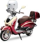 Burnout Motorroller EasyCruiser Artemis Rot Beige, 50 ccm, 25 km/h, Euro 5, Chrom