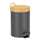 relaxdays M&uuml;lleimer Bad 3 l, grau