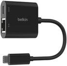 Belkin Connect USB-C zu Ethernet Adapter + 100 W Power Delivery Netzwerk-Adapter zu