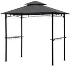 Sekey Grillpavillon 245 x 150 cm BBQ Pavillion Grillzelt Gartenzelt Winterfest