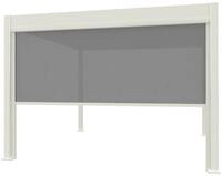 Weide Pavillonseitenteil Sonnenrollo 4 Ma&szlig;e Wei&szlig; F&uuml;r Weide Deluxe Pergola, 265x236