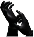 DocMed Nitril-Handschuhe Nature Gloves Nitril U.-Handschuhe schwarz, Gr....