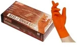 Nitras Einweghandschuhe 8335 Einmalhandschuhe Nitril Touch Grip orange Box &agrave; 50