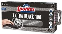 SPONTEX Einweghandschuhe Spontex VINYL Extra Black Arbeitshandschuhe Einweghandschuhe